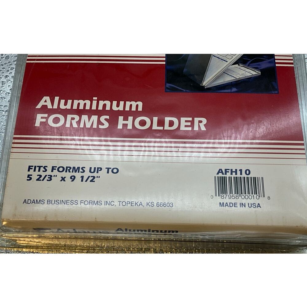 Adams Snapak Aluminum Top-Open Forms Folder 3/8" Clip 5 2/3 x 9 1/2 Sheets AFH10 - Picture 4 of 5